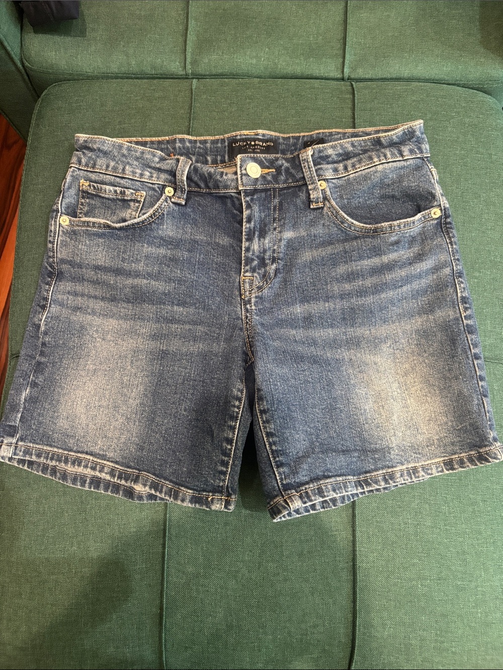 Lucky Brand Medium Blue Denim Jean Shorts
